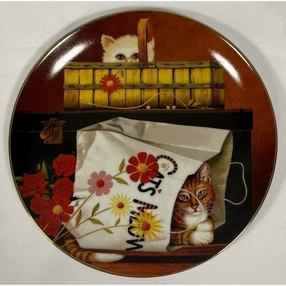 Bradford Exchange Collector Plate Brown Hide and Seek Charles Wysocki